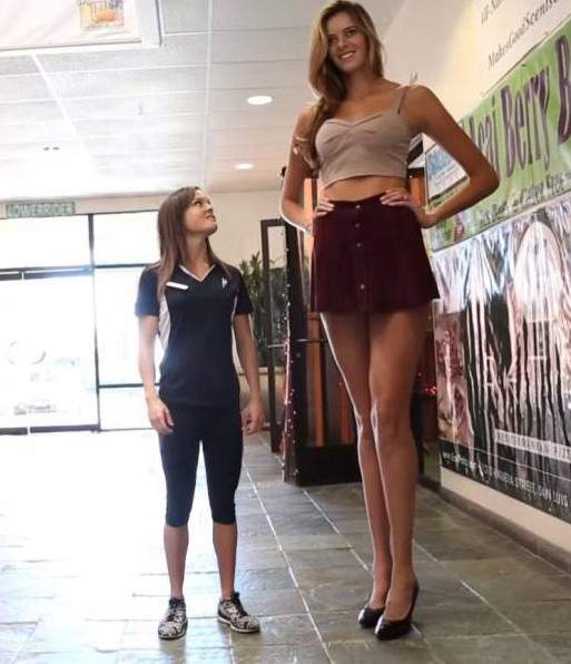 Самые красивые и высокие женщины на фотографиях.